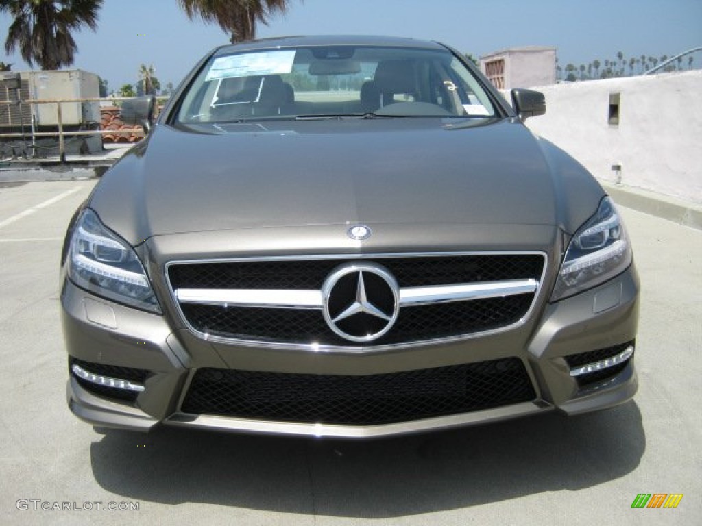 Indium Grey Metallic 2012 Mercedes-Benz CLS 550 Coupe Exterior Photo #52032456