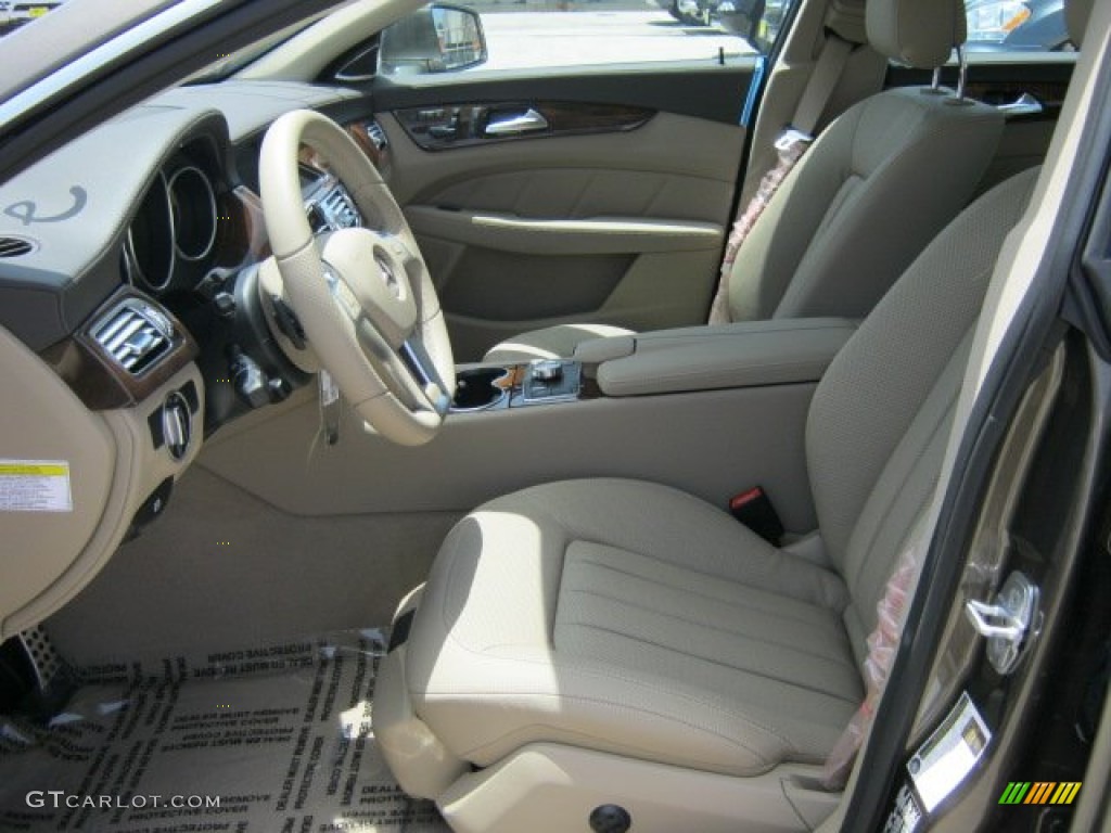 Almond/Mocha Interior 2012 Mercedes-Benz CLS 550 Coupe Photo #52032507