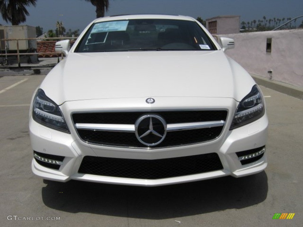 Diamond White Metallic 2012 Mercedes-Benz CLS 550 Coupe Exterior Photo #52032609