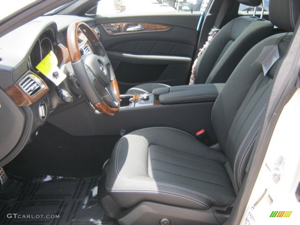 Black Interior 2012 Mercedes-Benz CLS 550 Coupe Photo #52032693