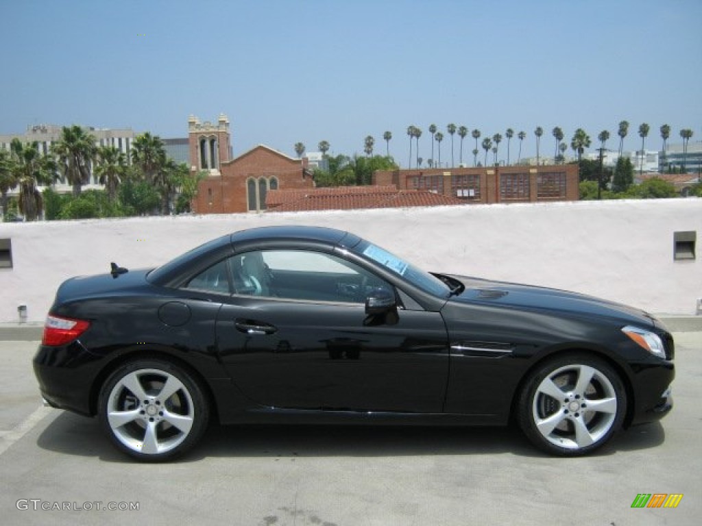 Black 2012 Mercedes-Benz SLK 350 Roadster Exterior Photo #52032780