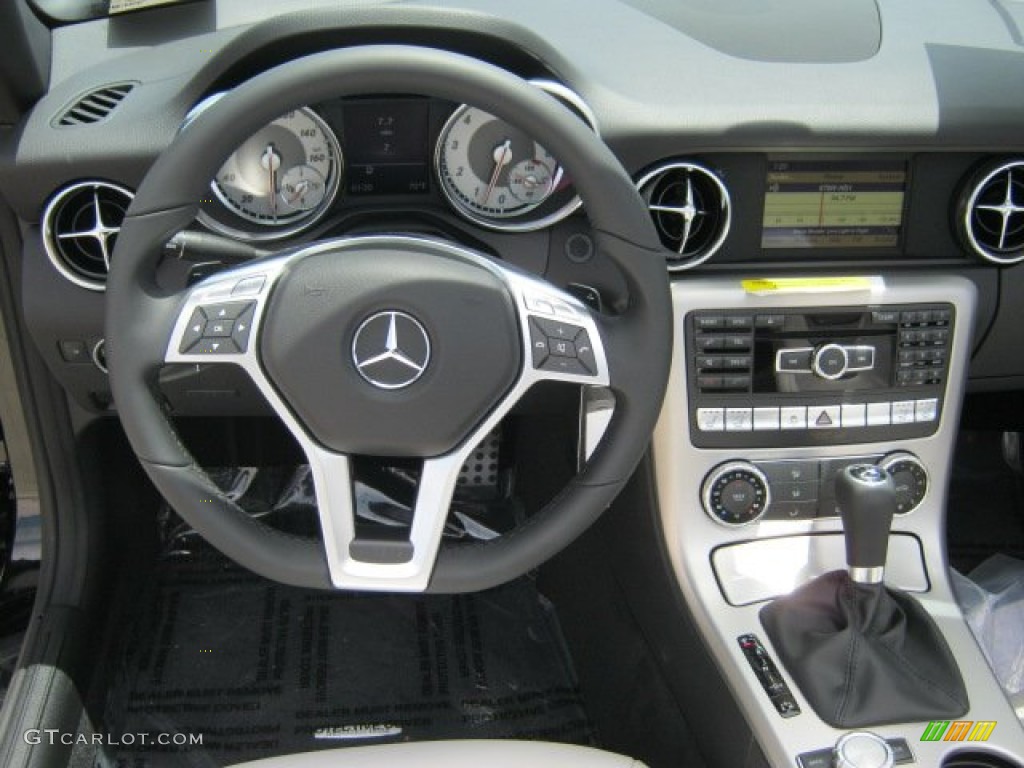 2012 Mercedes-Benz SLK 350 Roadster Ash/Black Dashboard Photo #52032834