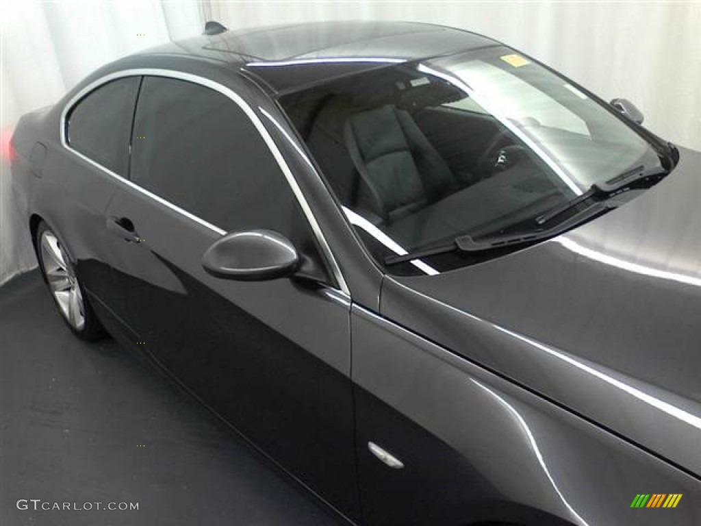 2007 3 Series 335i Coupe - Sparkling Graphite Metallic / Black photo #20