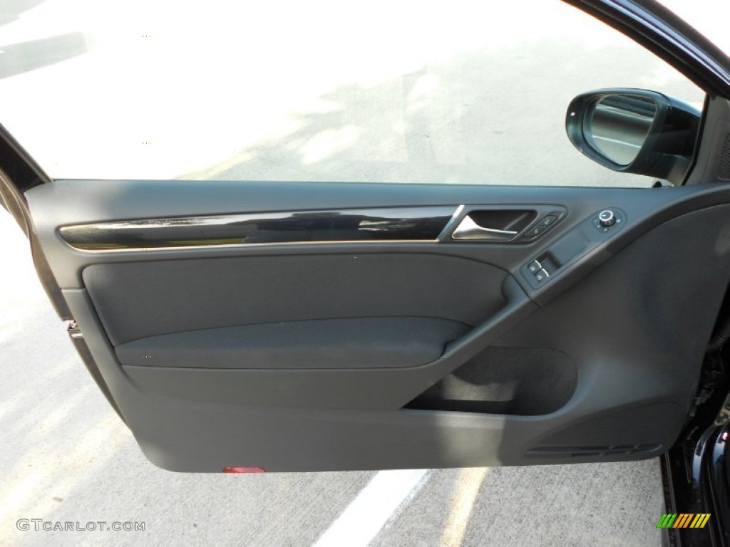 2012 Volkswagen GTI 2 Door Interlagos Plaid Cloth Door Panel Photo #52033539