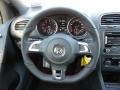Interlagos Plaid Cloth Steering Wheel Photo for 2012 Volkswagen GTI #52033605