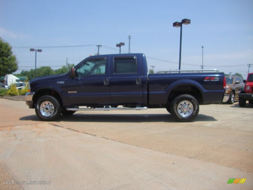 True Blue Metallic 2003 Ford F250 Super Duty FX4 Crew Cab 4x4 Exterior Photo #52034139