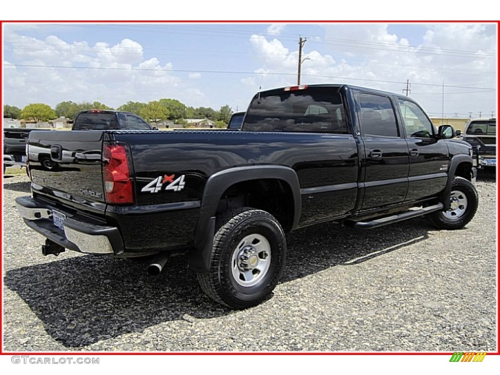 2005 Silverado 3500 LS Crew Cab 4x4 - Black / Dark Charcoal photo #7