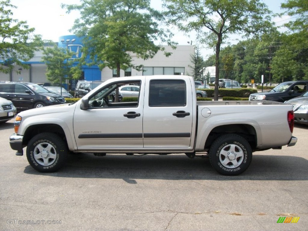 2005 Canyon SLE Crew Cab 4x4 - Silver Birch Metallic / Dark Pewter photo #1