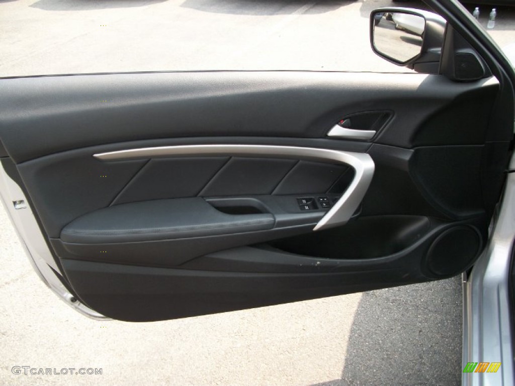 2010 Honda Accord EX Coupe Black Door Panel Photo #52035918