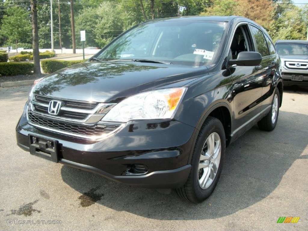 2010 CR-V EX AWD - Crystal Black Pearl / Black photo #4