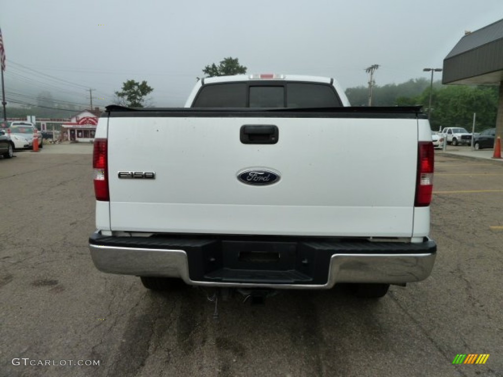 2004 F150 XLT SuperCrew 4x4 - Oxford White / Tan photo #3