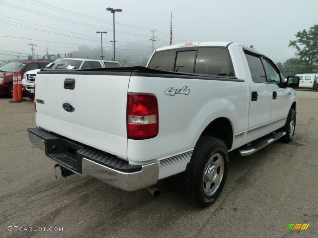 2004 F150 XLT SuperCrew 4x4 - Oxford White / Tan photo #4