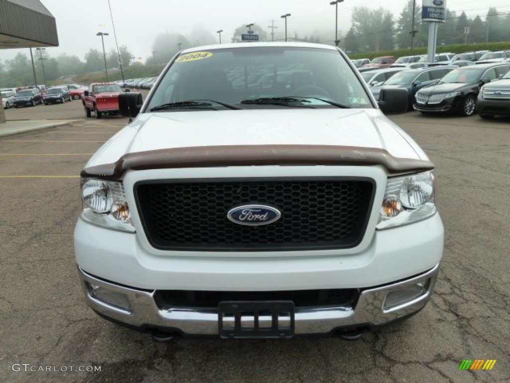 2004 F150 XLT SuperCrew 4x4 - Oxford White / Tan photo #7