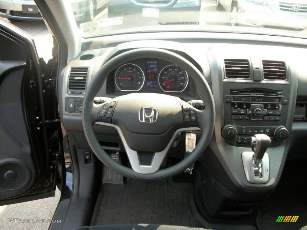 2010 Honda CR-V EX AWD Black Dashboard Photo #52036509