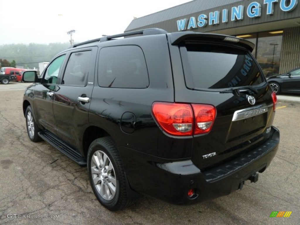 2008 Sequoia Limited 4WD - Black / Graphite photo #2