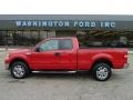 Bright Red - F150 XLT SuperCab 4x4 Photo No. 1