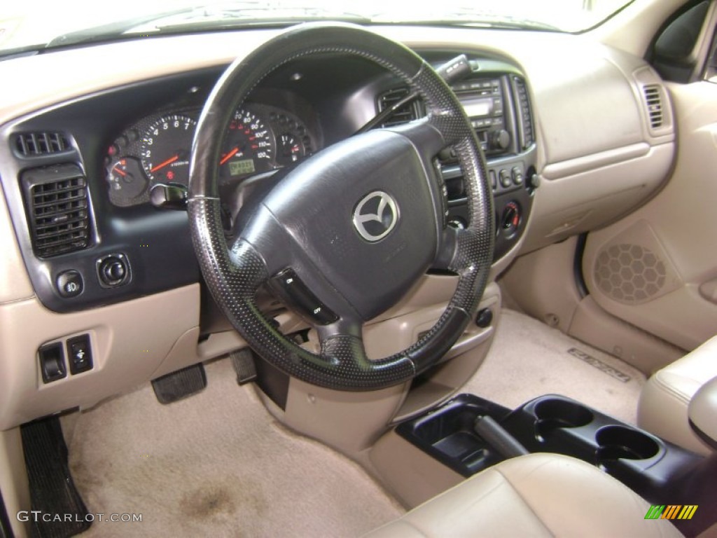 2002 Tribute ES V6 4WD - Chestnut Metallic / Beige photo #7