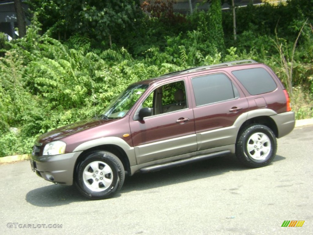 2002 Tribute ES V6 4WD - Chestnut Metallic / Beige photo #22