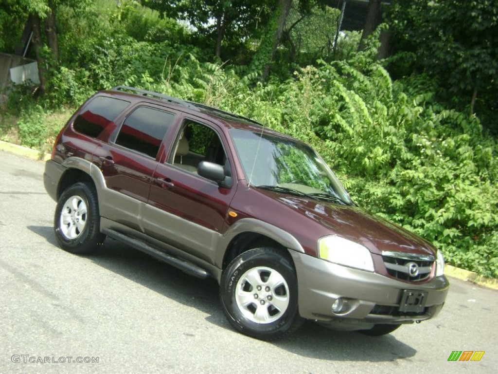 2002 Tribute ES V6 4WD - Chestnut Metallic / Beige photo #25
