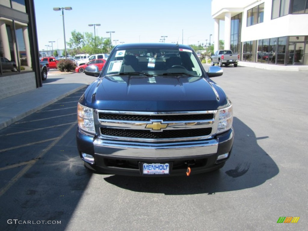 2008 Silverado 1500 LT Extended Cab 4x4 - Dark Blue Metallic / Ebony photo #28