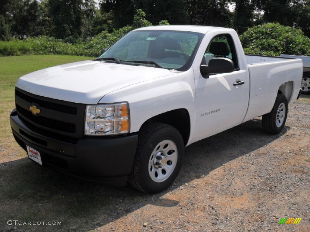 2011 Silverado 1500 Regular Cab - Summit White / Dark Titanium photo #1