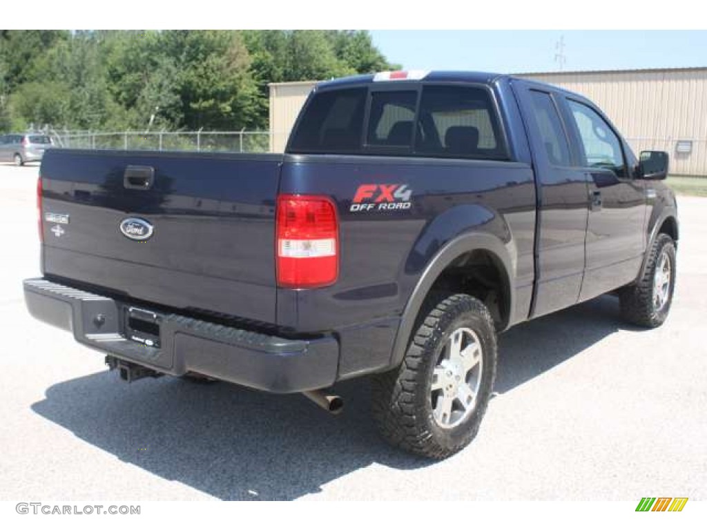 2004 F150 FX4 SuperCab 4x4 - True Blue Metallic / Black/Medium Flint photo #5