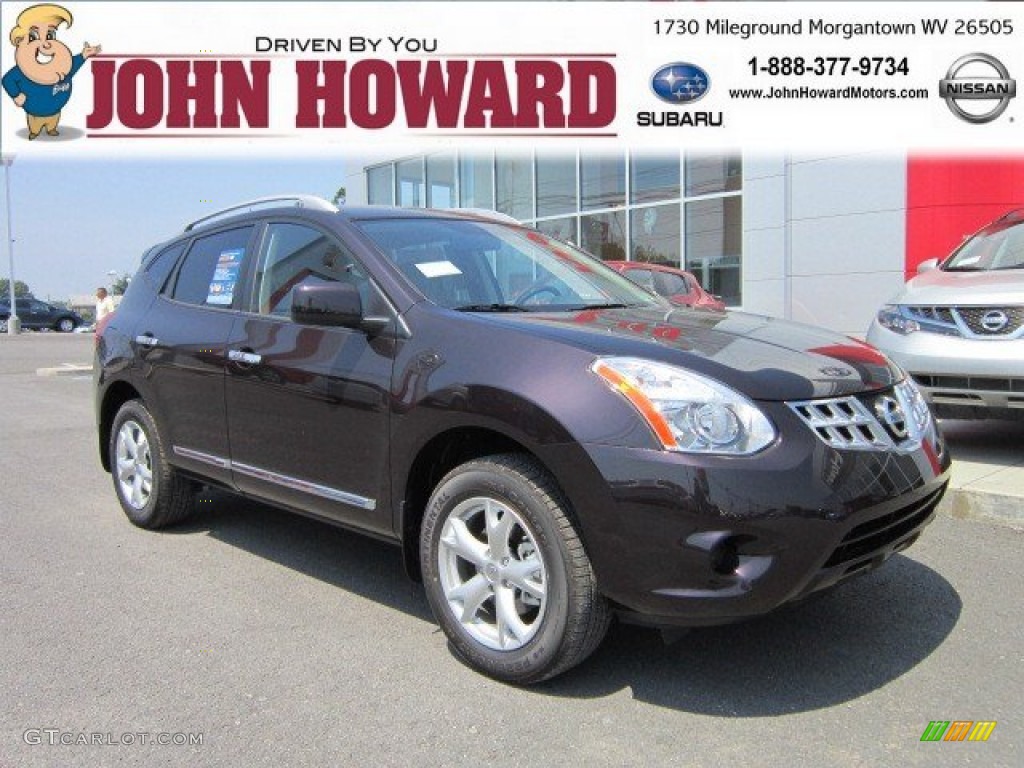 2011 Rogue SV AWD - Black Amethyst / Black photo #1
