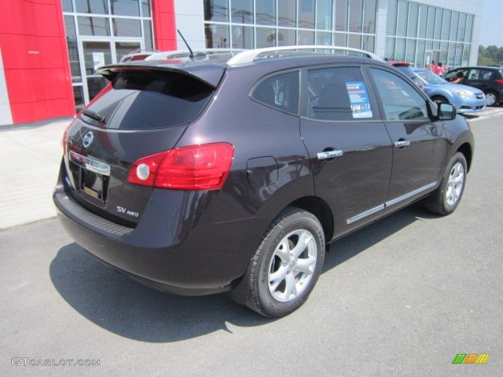 2011 Rogue SV AWD - Black Amethyst / Black photo #11