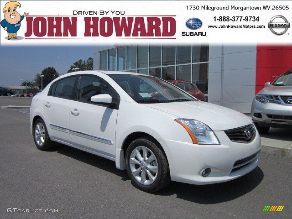 2012 Sentra 2.0 SL - Aspen White / Charcoal photo #1