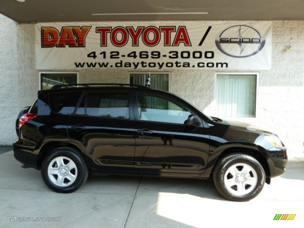 2011 RAV4 I4 4WD - Black / Sand Beige photo #1