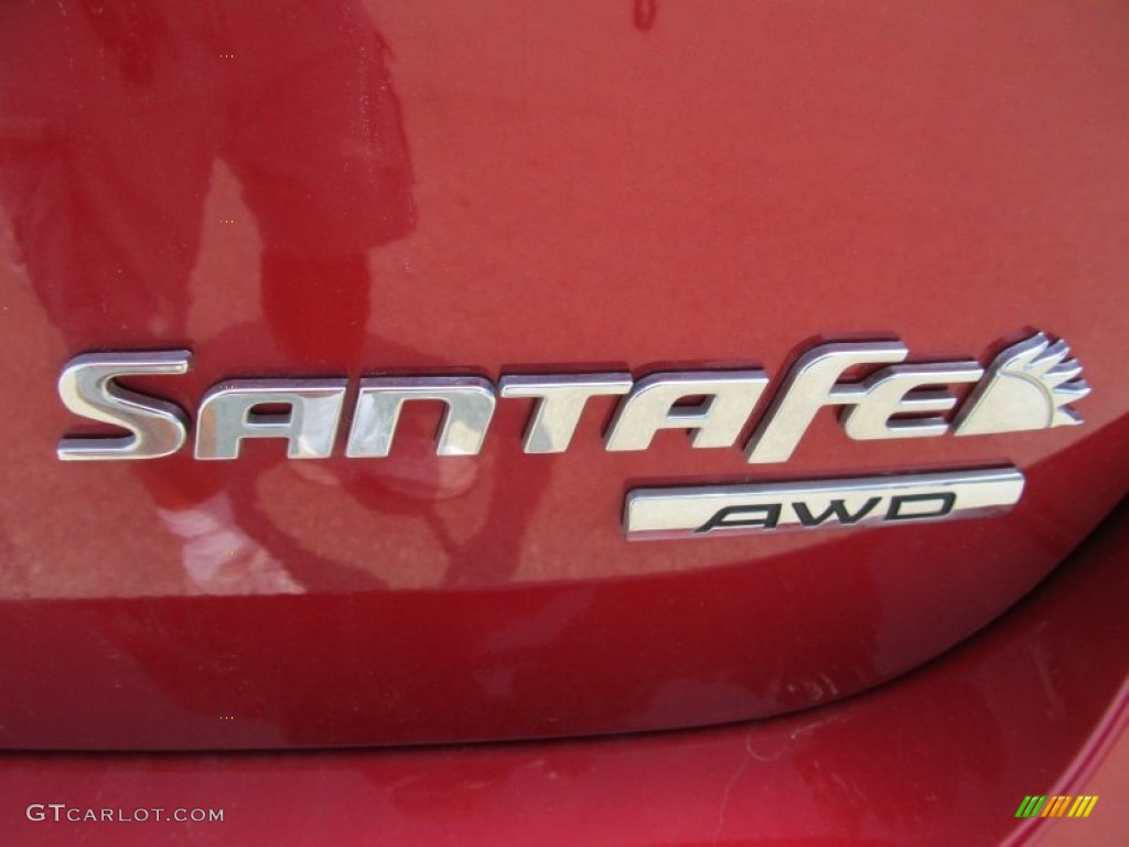 2010 Santa Fe GLS 4WD - Venetian Red / Beige photo #15