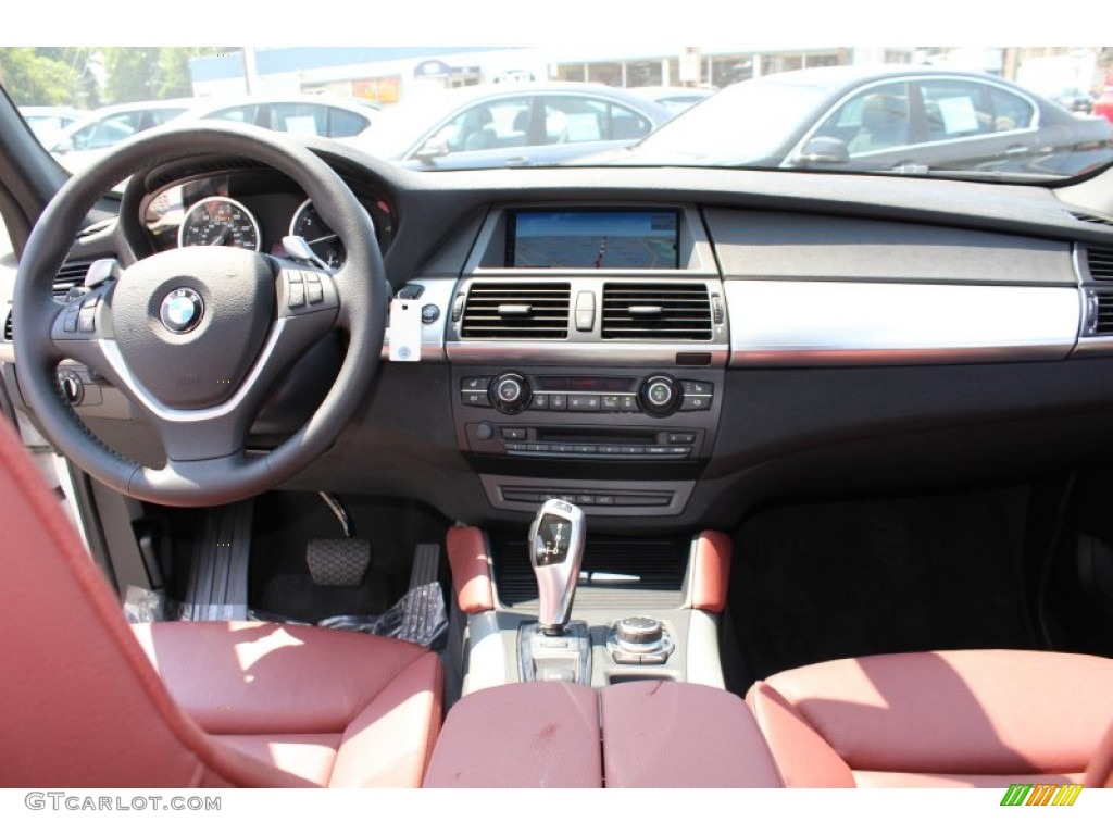 2011 BMW X6 xDrive50i Chateau Red Dashboard Photo #52046273