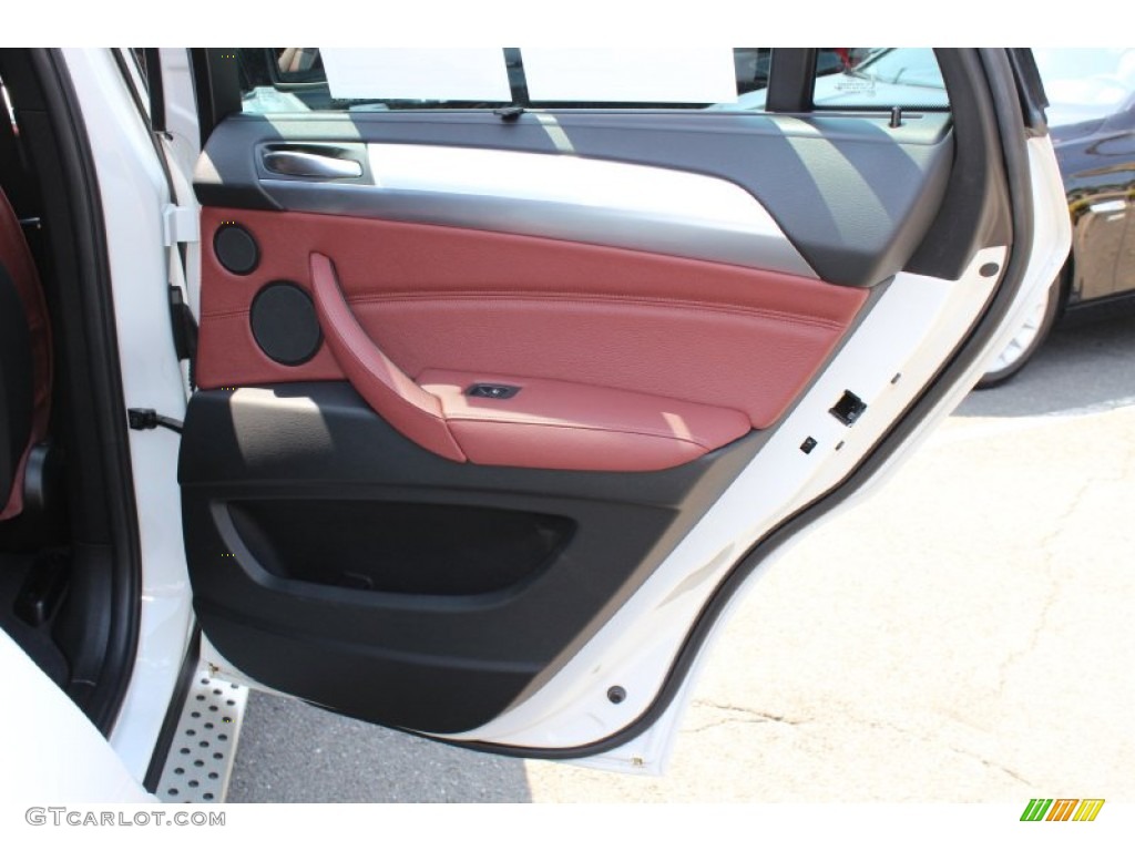 2011 BMW X6 xDrive50i Chateau Red Door Panel Photo #52046426