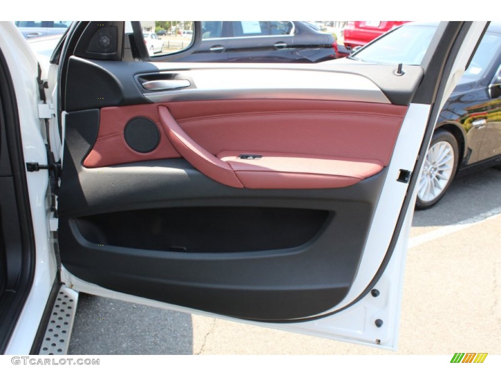 2011 BMW X6 xDrive50i Chateau Red Door Panel Photo #52046471