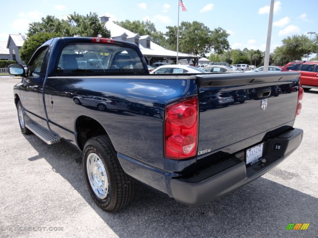 2007 Ram 1500 ST Regular Cab - Patriot Blue Pearl / Medium Slate Gray photo #3