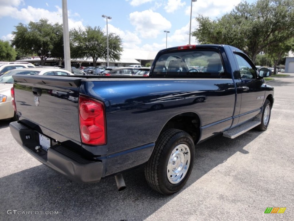 2007 Ram 1500 ST Regular Cab - Patriot Blue Pearl / Medium Slate Gray photo #8