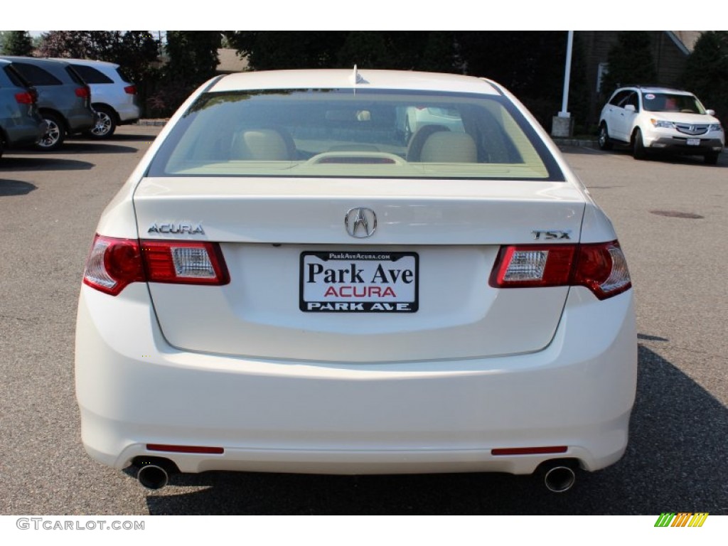 2009 TSX Sedan - Premium White Pearl / Parchment photo #4