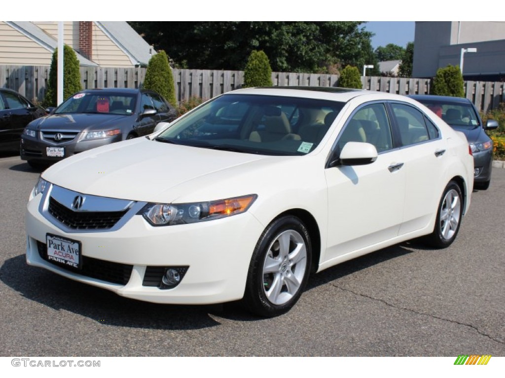 2009 TSX Sedan - Premium White Pearl / Parchment photo #7