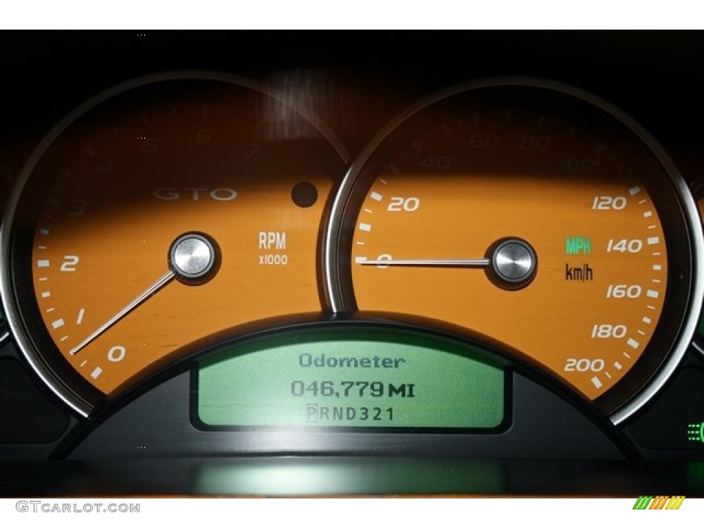 2006 GTO Coupe - Brazen Orange Metallic / Black photo #9