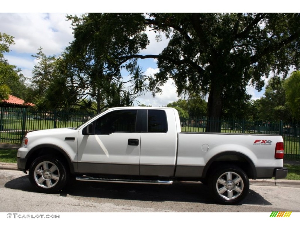 2006 F150 FX4 SuperCab 4x4 - Oxford White / Black photo #3