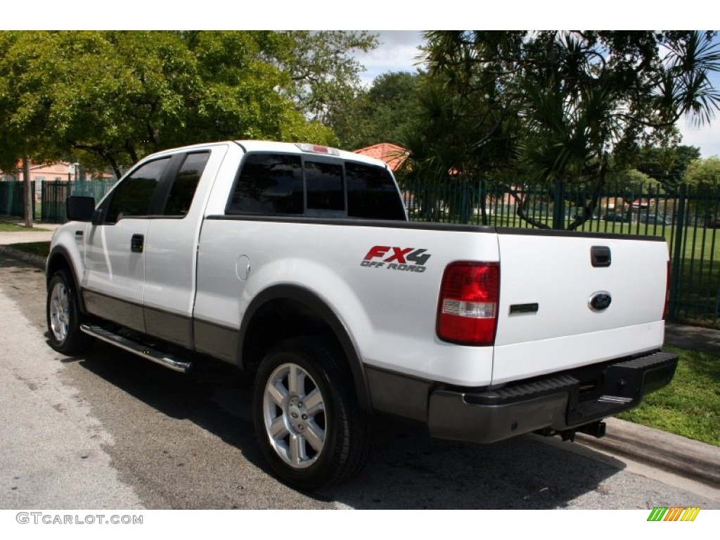 2006 F150 FX4 SuperCab 4x4 - Oxford White / Black photo #6