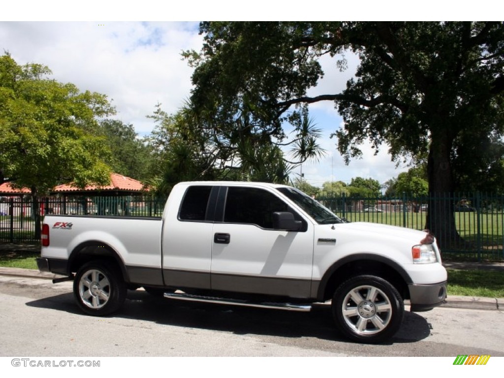 2006 F150 FX4 SuperCab 4x4 - Oxford White / Black photo #12
