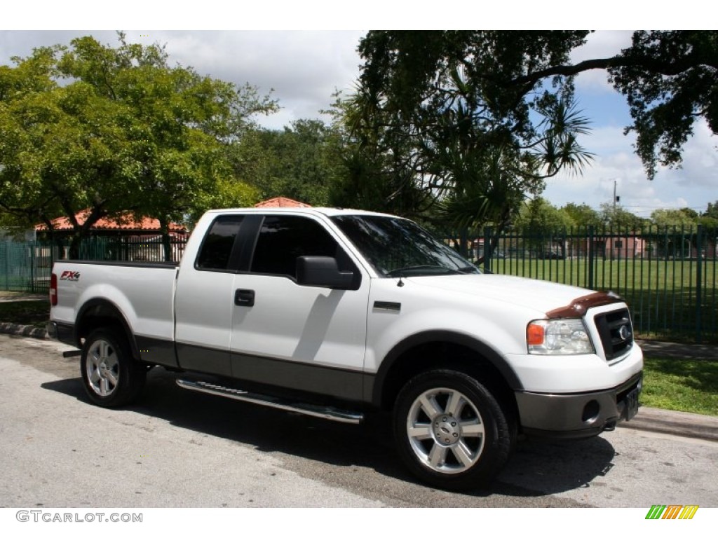 2006 F150 FX4 SuperCab 4x4 - Oxford White / Black photo #13