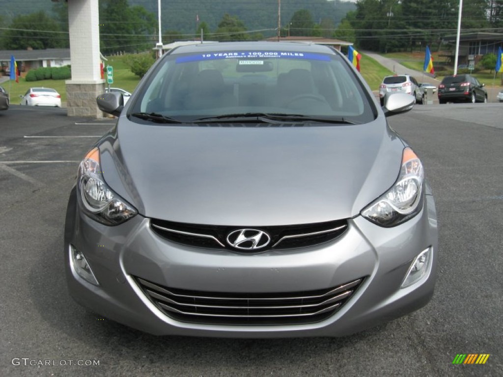 2012 Elantra Limited - Harbor Gray Metallic / Gray photo #3