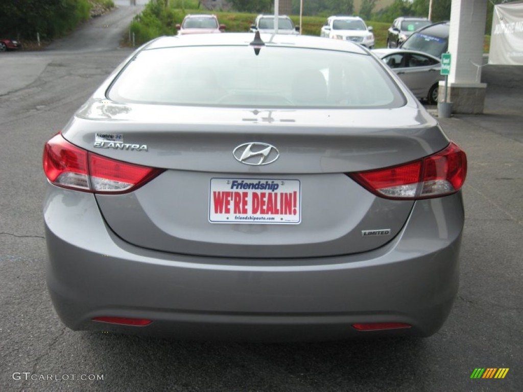 2012 Elantra Limited - Harbor Gray Metallic / Gray photo #7