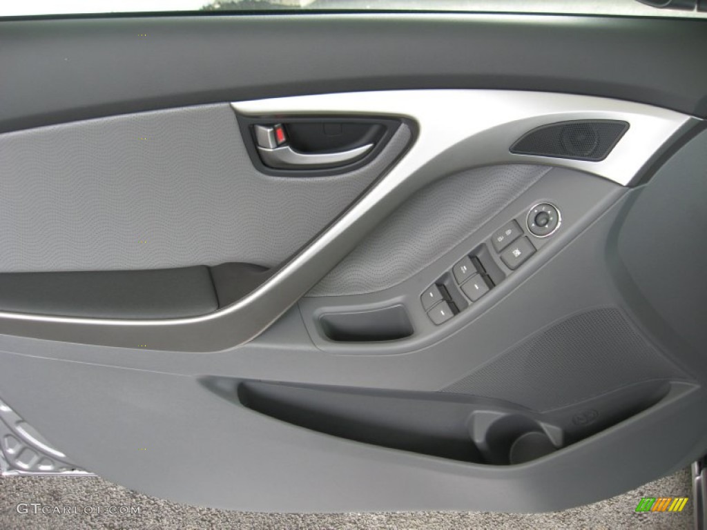 2012 Elantra Limited - Harbor Gray Metallic / Gray photo #15