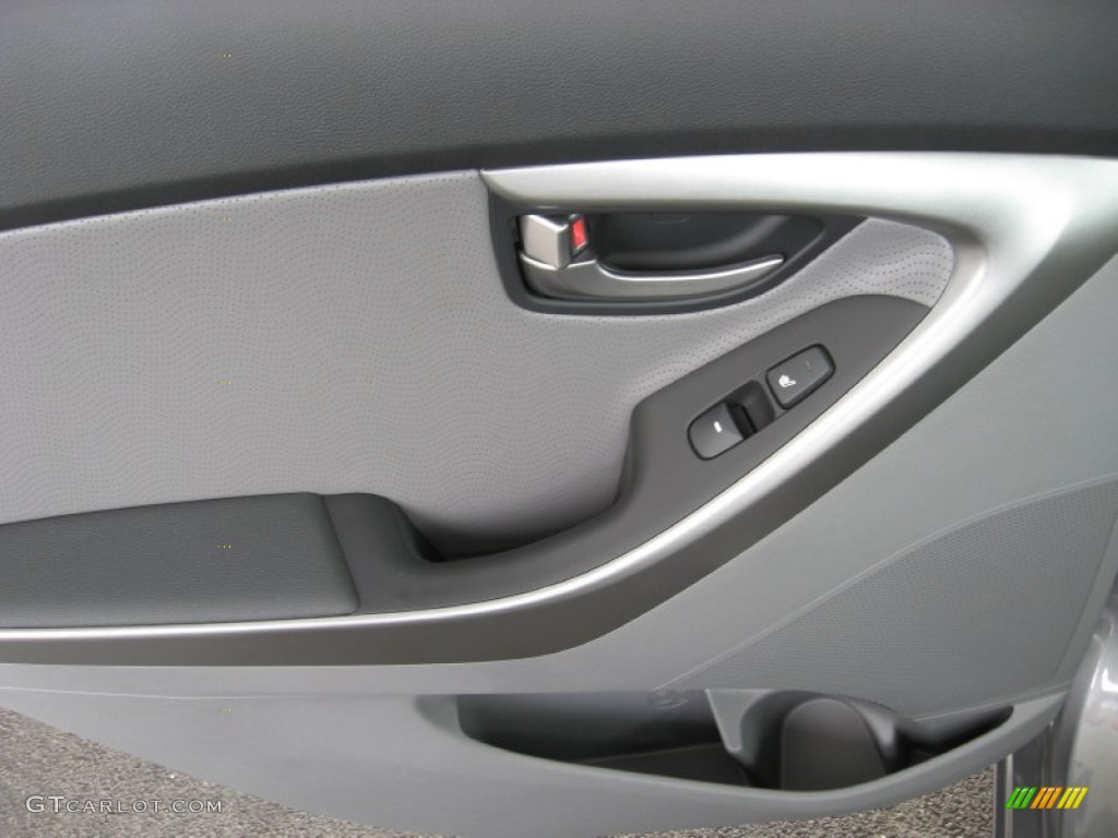 2012 Elantra Limited - Harbor Gray Metallic / Gray photo #18