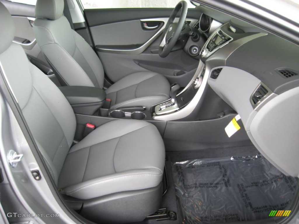 Gray Interior 2012 Hyundai Elantra Limited Photo #52050968