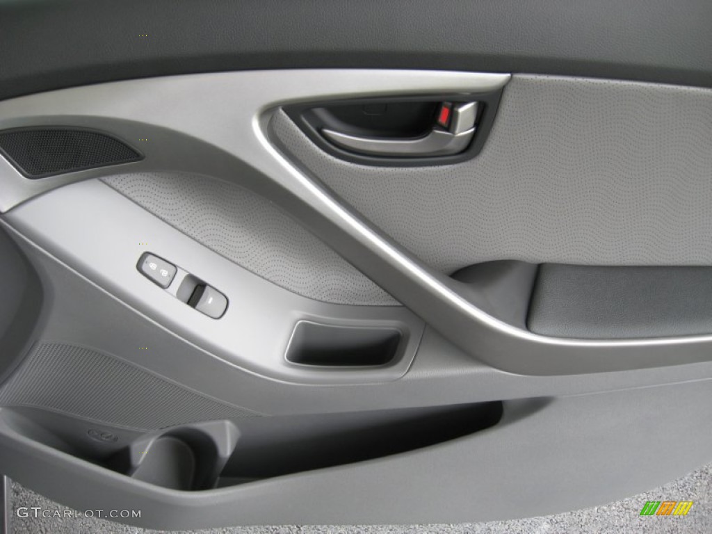 2012 Elantra Limited - Harbor Gray Metallic / Gray photo #21