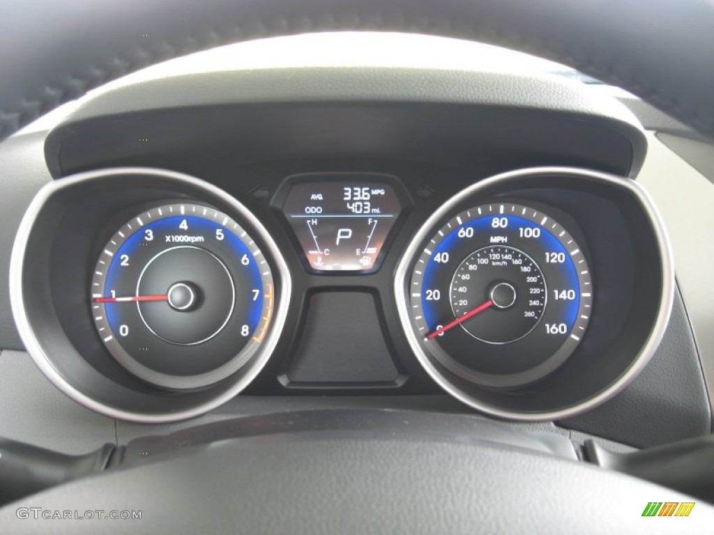 2012 Hyundai Elantra Limited Gauges Photo #52051100